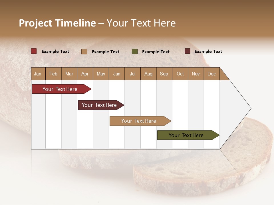 Loaf Of A German Bread In Front Of A White Background PowerPoint Template