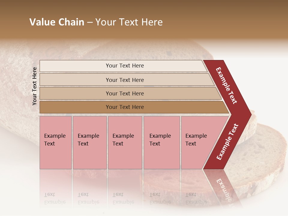 Loaf Of A German Bread In Front Of A White Background PowerPoint Template