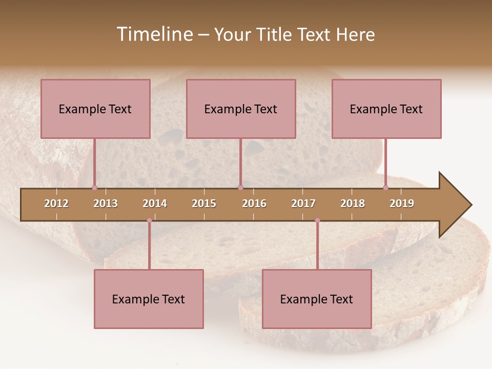 Loaf Of A German Bread In Front Of A White Background PowerPoint Template