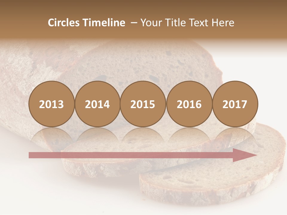 Loaf Of A German Bread In Front Of A White Background PowerPoint Template