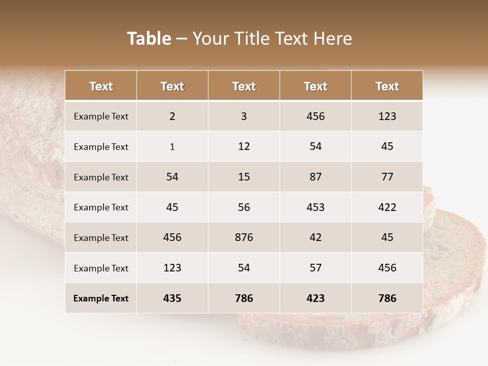 Loaf Of A German Bread In Front Of A White Background PowerPoint Template