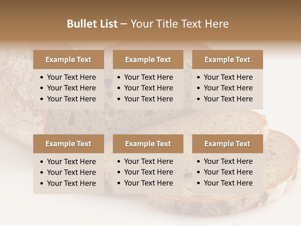 Loaf Of A German Bread In Front Of A White Background PowerPoint Template