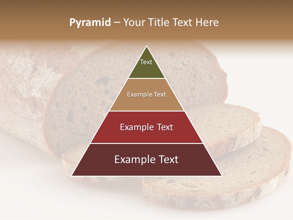 Loaf Of A German Bread In Front Of A White Background PowerPoint Template