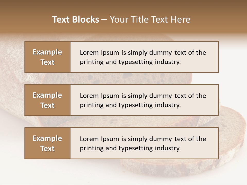 Loaf Of A German Bread In Front Of A White Background PowerPoint Template
