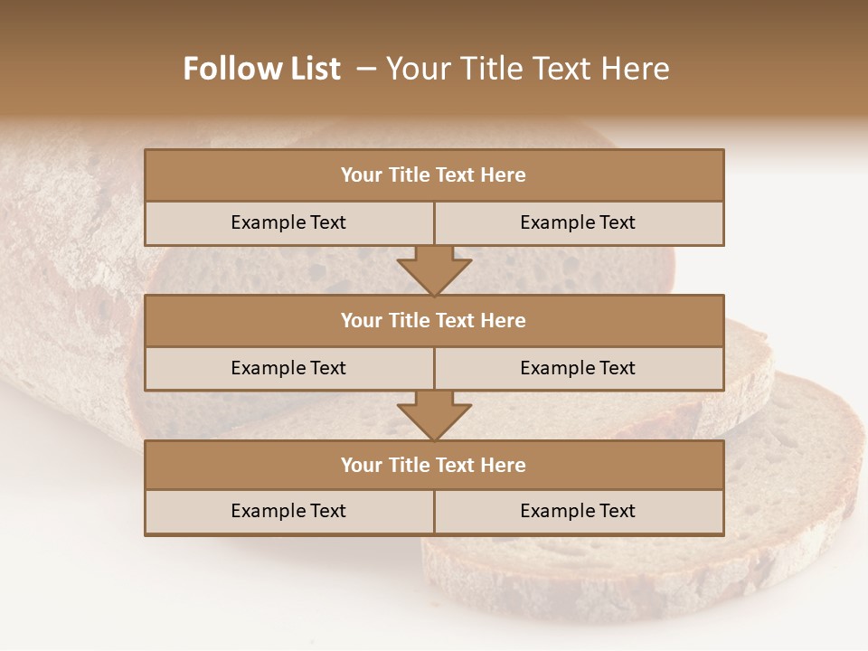 Loaf Of A German Bread In Front Of A White Background PowerPoint Template