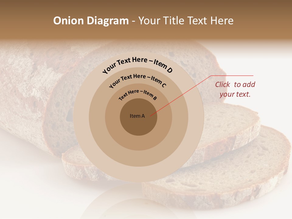 Loaf Of A German Bread In Front Of A White Background PowerPoint Template