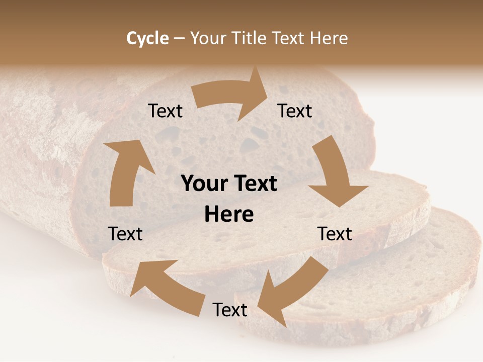 Loaf Of A German Bread In Front Of A White Background PowerPoint Template