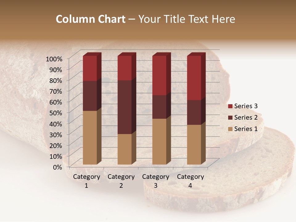 Loaf Of A German Bread In Front Of A White Background PowerPoint Template