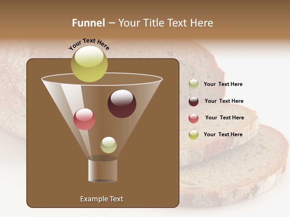 Loaf Of A German Bread In Front Of A White Background PowerPoint Template