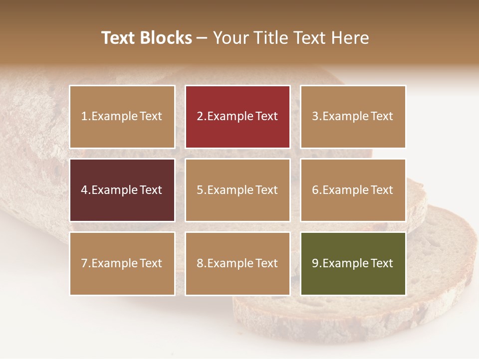 Loaf Of A German Bread In Front Of A White Background PowerPoint Template