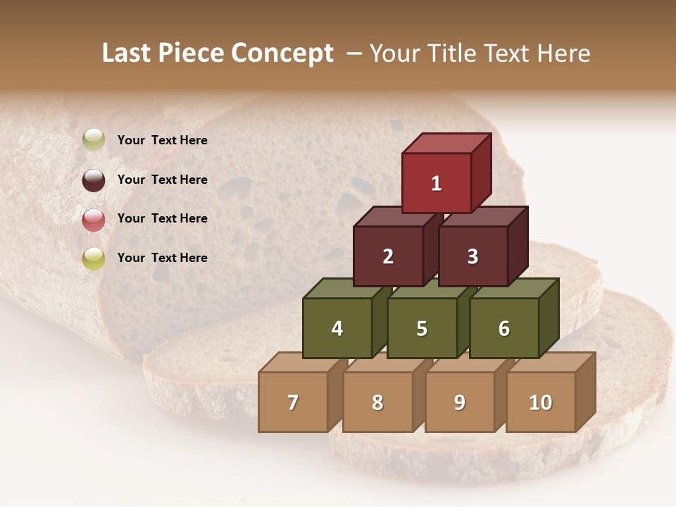 Loaf Of A German Bread In Front Of A White Background PowerPoint Template