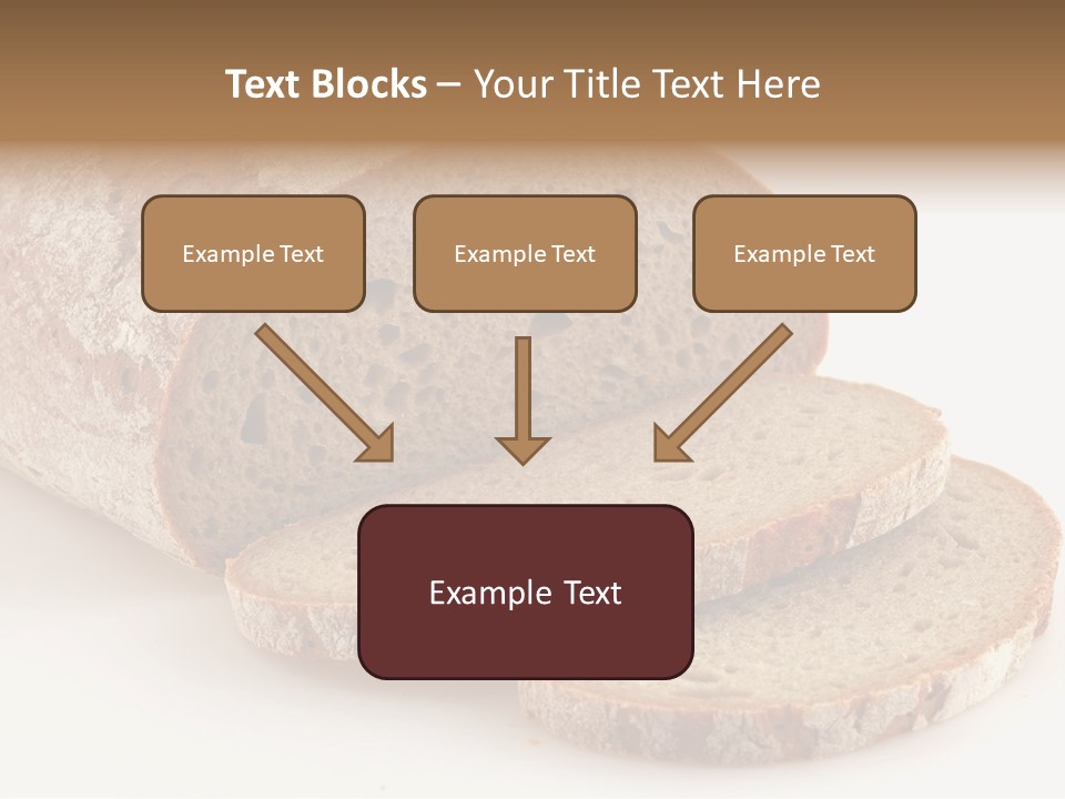 Loaf Of A German Bread In Front Of A White Background PowerPoint Template