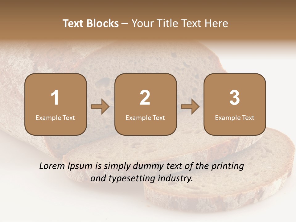 Loaf Of A German Bread In Front Of A White Background PowerPoint Template