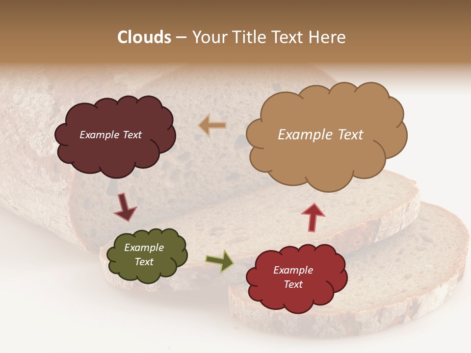 Loaf Of A German Bread In Front Of A White Background PowerPoint Template