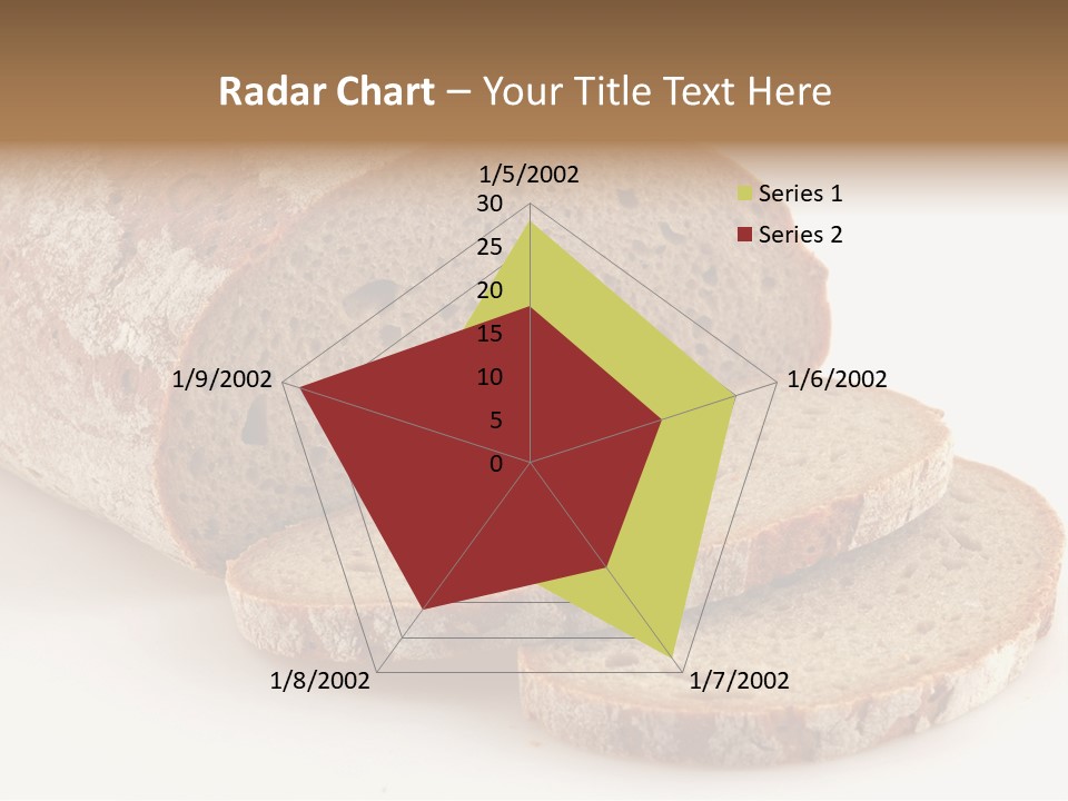 Loaf Of A German Bread In Front Of A White Background PowerPoint Template