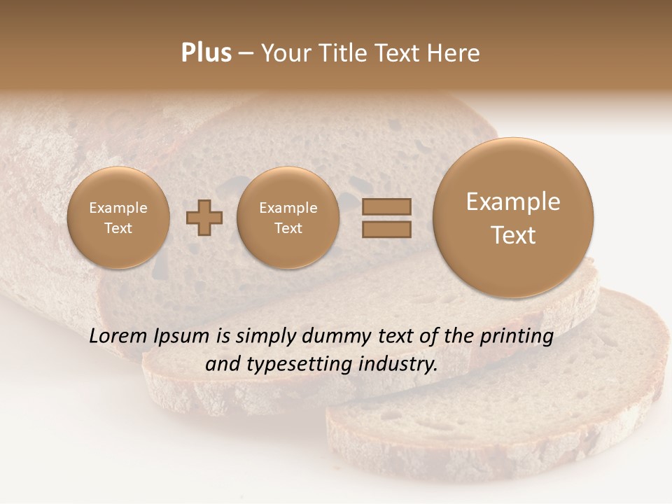 Loaf Of A German Bread In Front Of A White Background PowerPoint Template