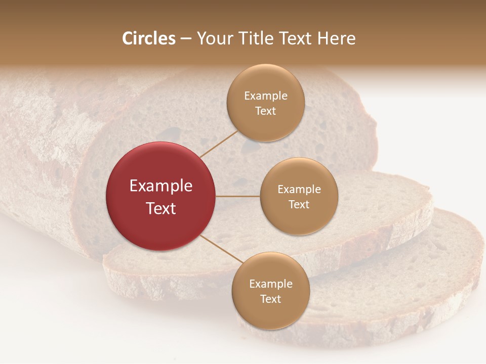 Loaf Of A German Bread In Front Of A White Background PowerPoint Template