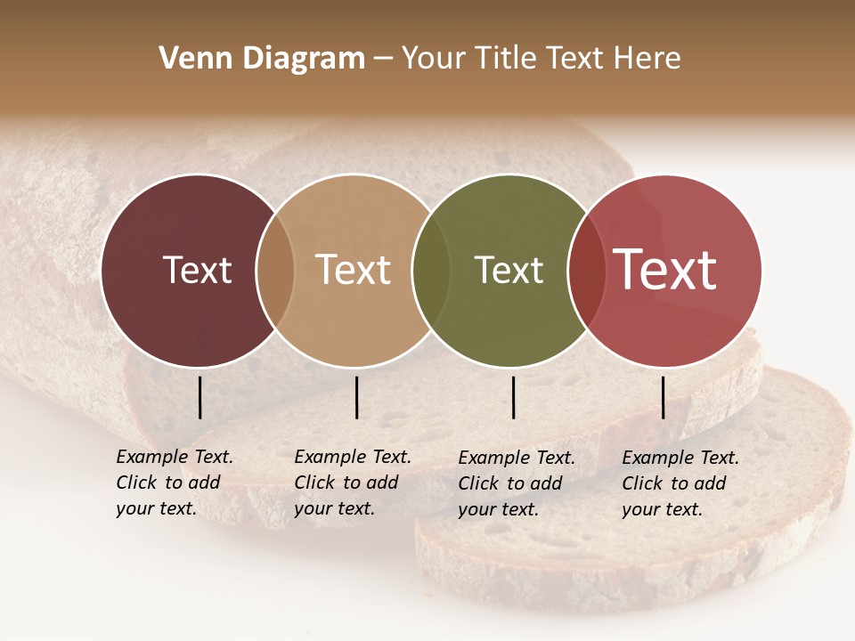 Loaf Of A German Bread In Front Of A White Background PowerPoint Template