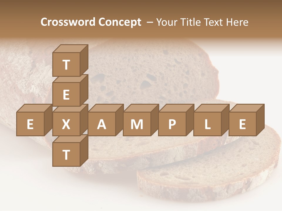 Loaf Of A German Bread In Front Of A White Background PowerPoint Template