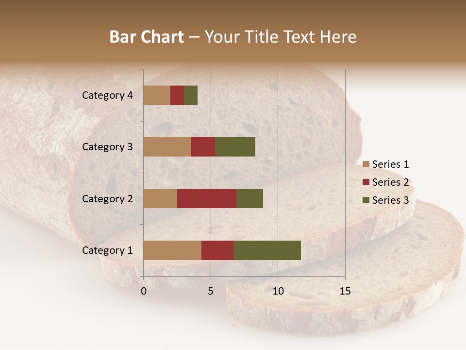 Loaf Of A German Bread In Front Of A White Background PowerPoint Template