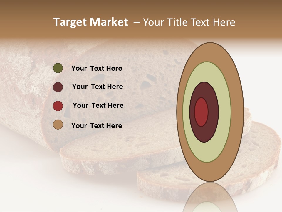 Loaf Of A German Bread In Front Of A White Background PowerPoint Template