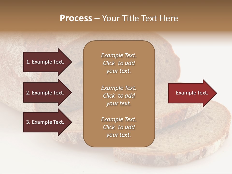Loaf Of A German Bread In Front Of A White Background PowerPoint Template