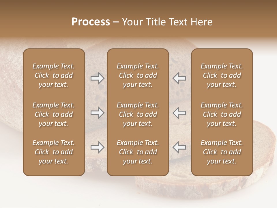 Loaf Of A German Bread In Front Of A White Background PowerPoint Template