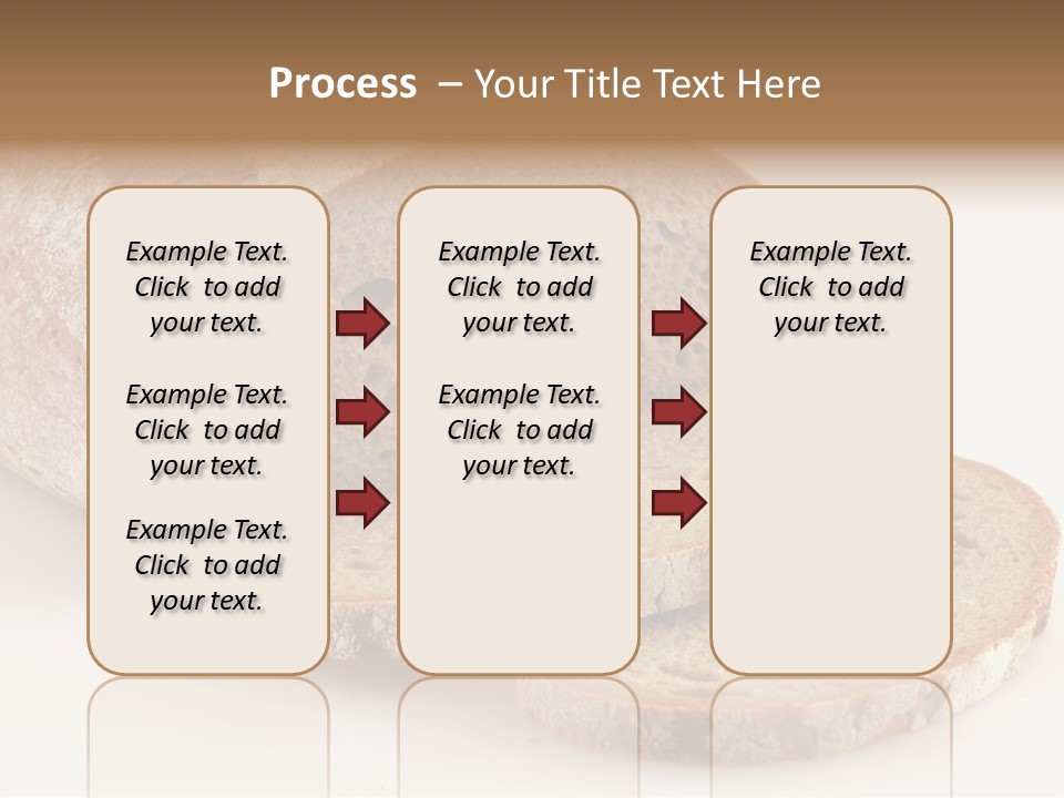 Loaf Of A German Bread In Front Of A White Background PowerPoint Template