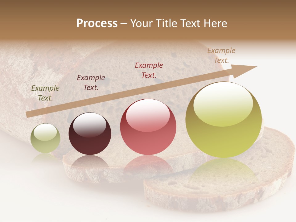 Loaf Of A German Bread In Front Of A White Background PowerPoint Template