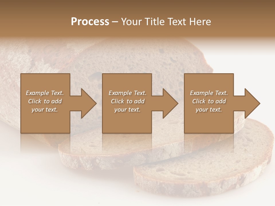 Loaf Of A German Bread In Front Of A White Background PowerPoint Template