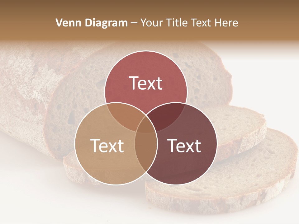 Loaf Of A German Bread In Front Of A White Background PowerPoint Template