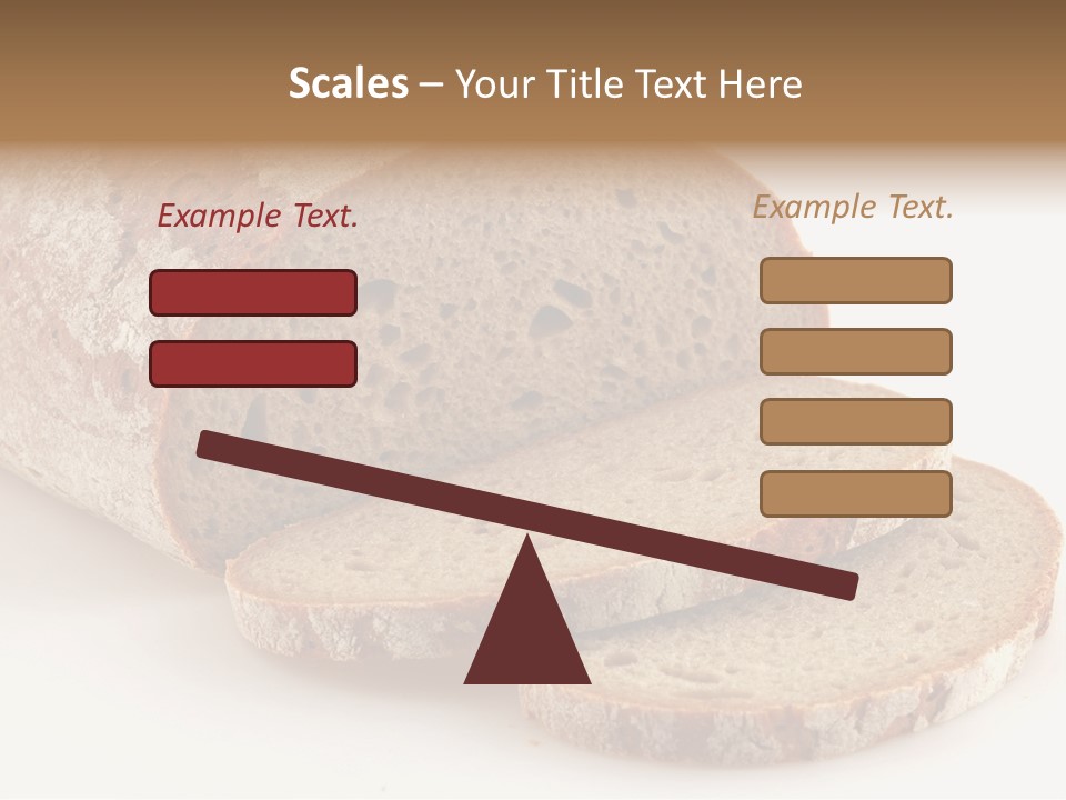 Loaf Of A German Bread In Front Of A White Background PowerPoint Template