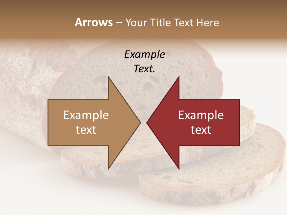 Loaf Of A German Bread In Front Of A White Background PowerPoint Template