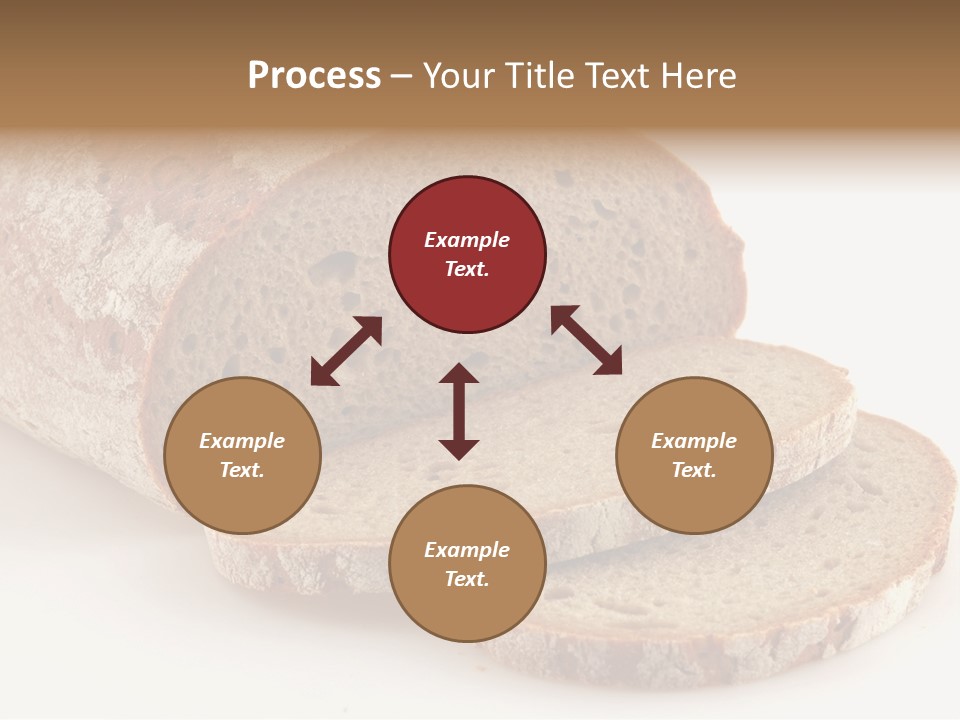 Loaf Of A German Bread In Front Of A White Background PowerPoint Template