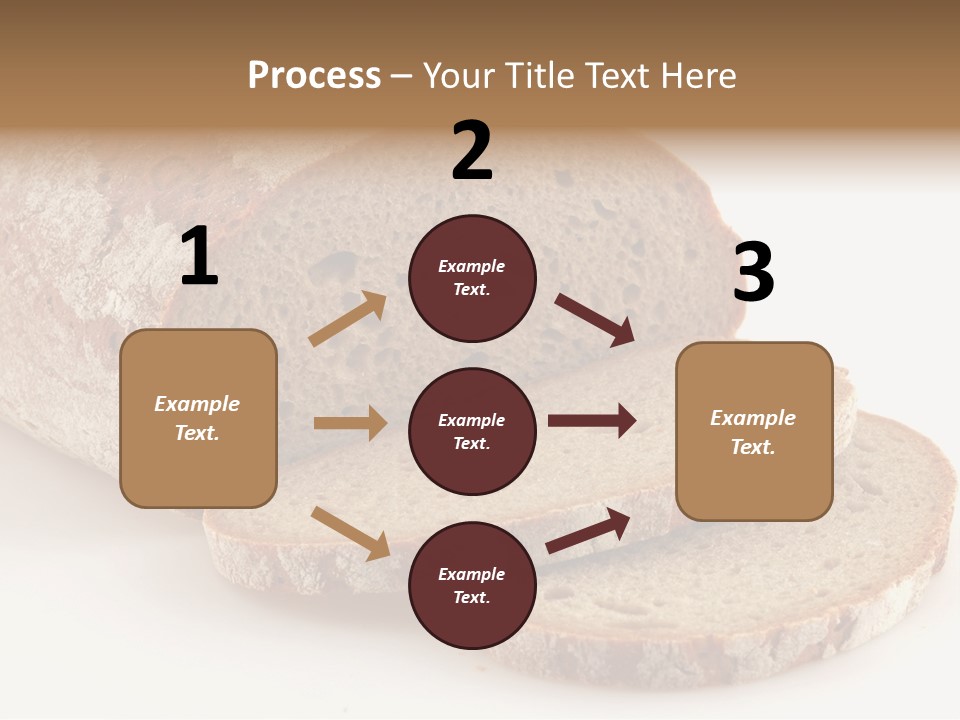 Loaf Of A German Bread In Front Of A White Background PowerPoint Template