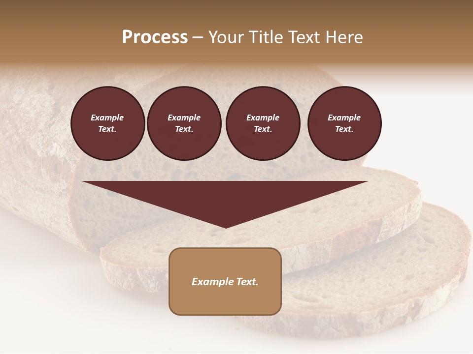 Loaf Of A German Bread In Front Of A White Background PowerPoint Template