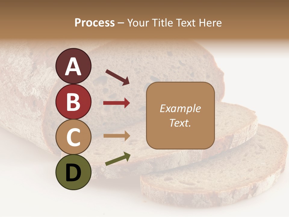 Loaf Of A German Bread In Front Of A White Background PowerPoint Template