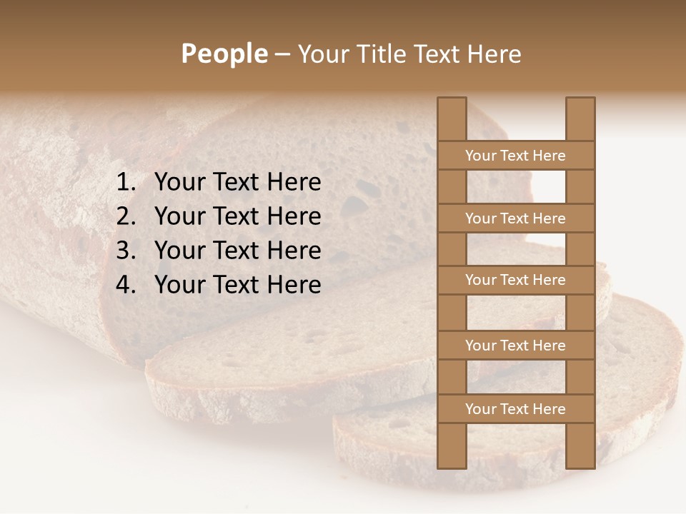 Loaf Of A German Bread In Front Of A White Background PowerPoint Template