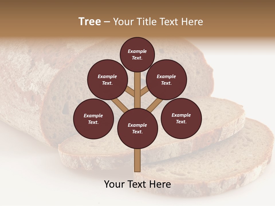 Loaf Of A German Bread In Front Of A White Background PowerPoint Template