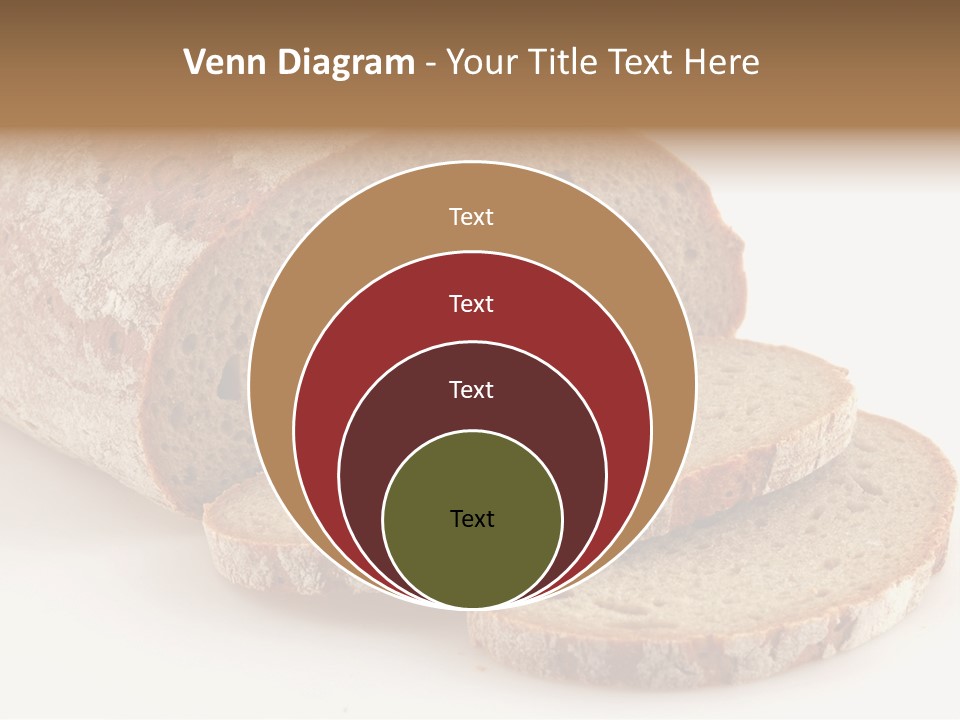 Loaf Of A German Bread In Front Of A White Background PowerPoint Template