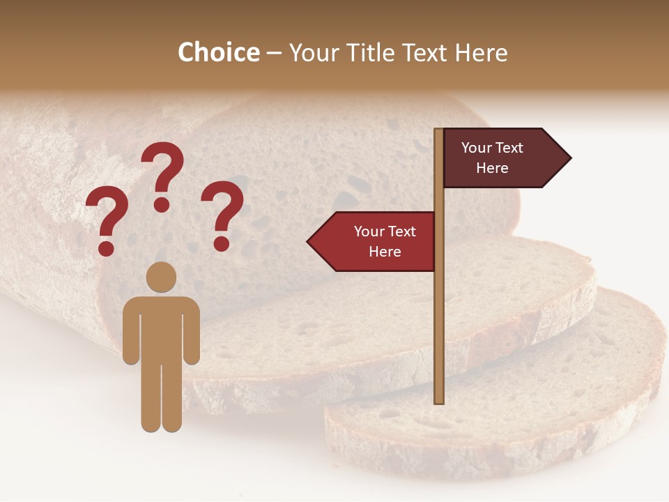 Loaf Of A German Bread In Front Of A White Background PowerPoint Template