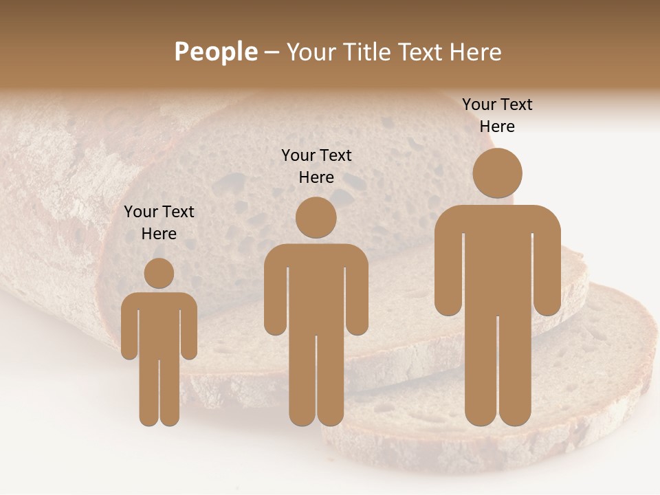 Loaf Of A German Bread In Front Of A White Background PowerPoint Template