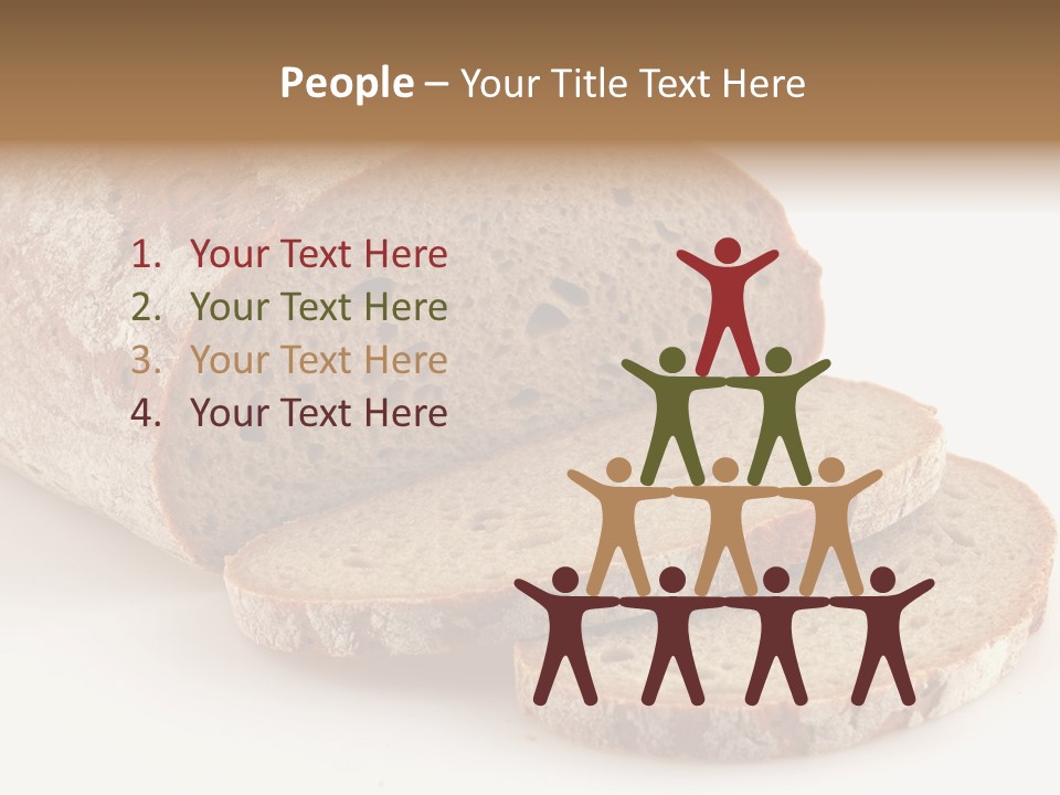 Loaf Of A German Bread In Front Of A White Background PowerPoint Template