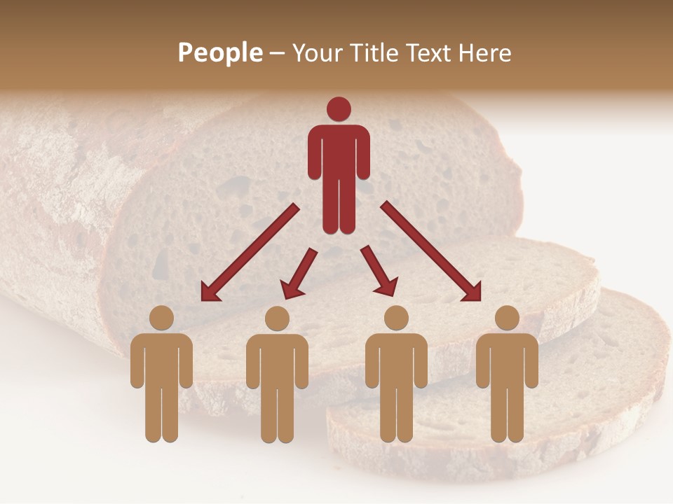 Loaf Of A German Bread In Front Of A White Background PowerPoint Template