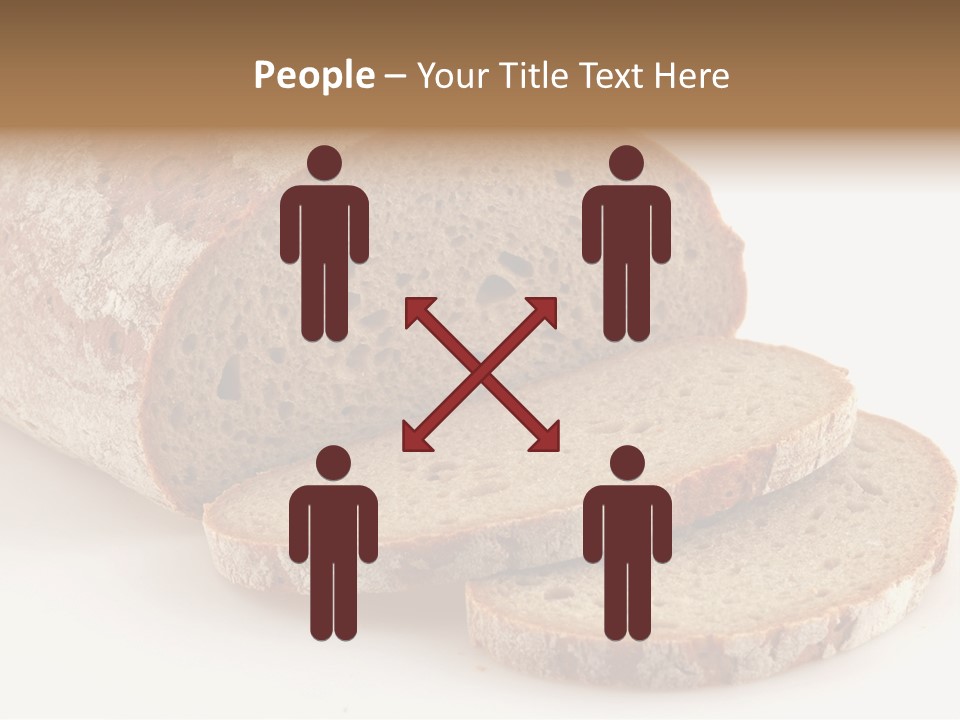 Loaf Of A German Bread In Front Of A White Background PowerPoint Template