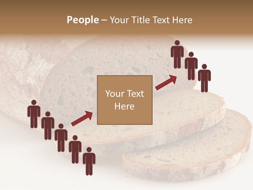 Loaf Of A German Bread In Front Of A White Background PowerPoint Template