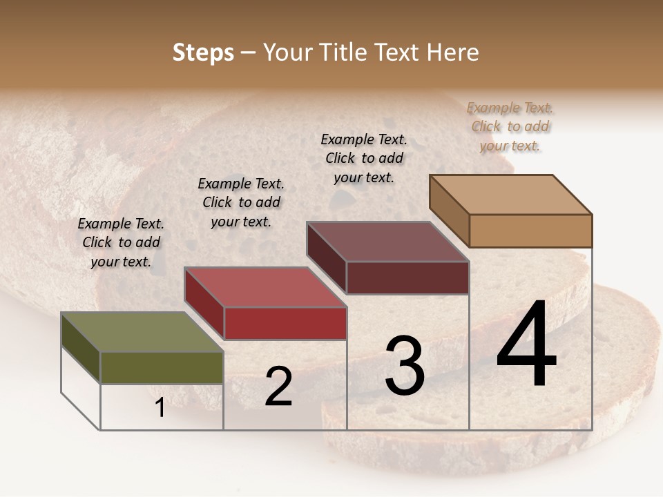 Loaf Of A German Bread In Front Of A White Background PowerPoint Template