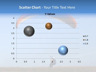 Paraglider Landing In A Field PowerPoint Template