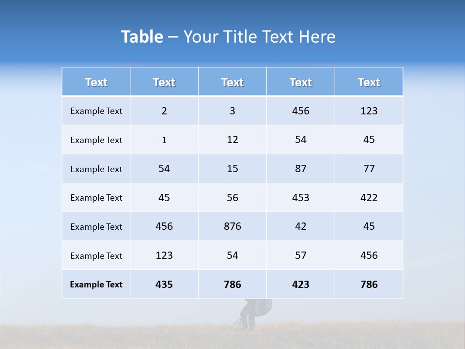 Paraglider Landing In A Field PowerPoint Template