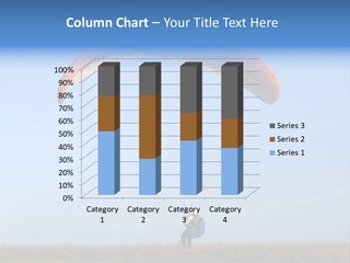 Paraglider Landing In A Field PowerPoint Template